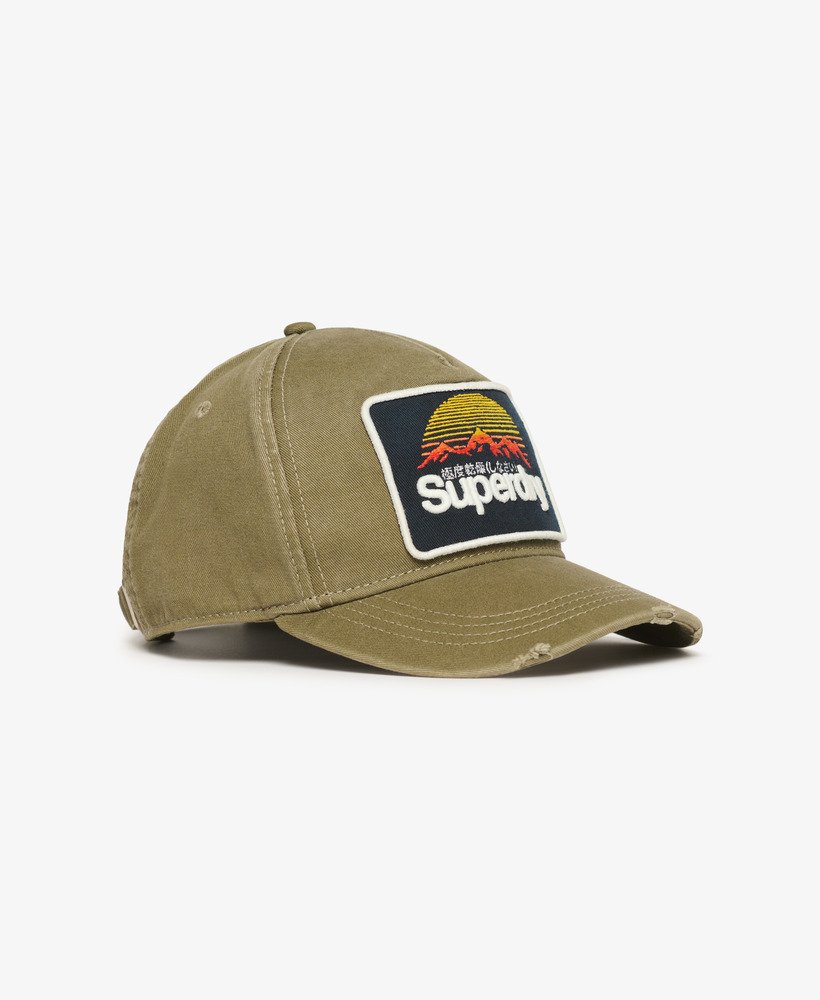 czapka typu trucker z grafiką w kolorze khaki