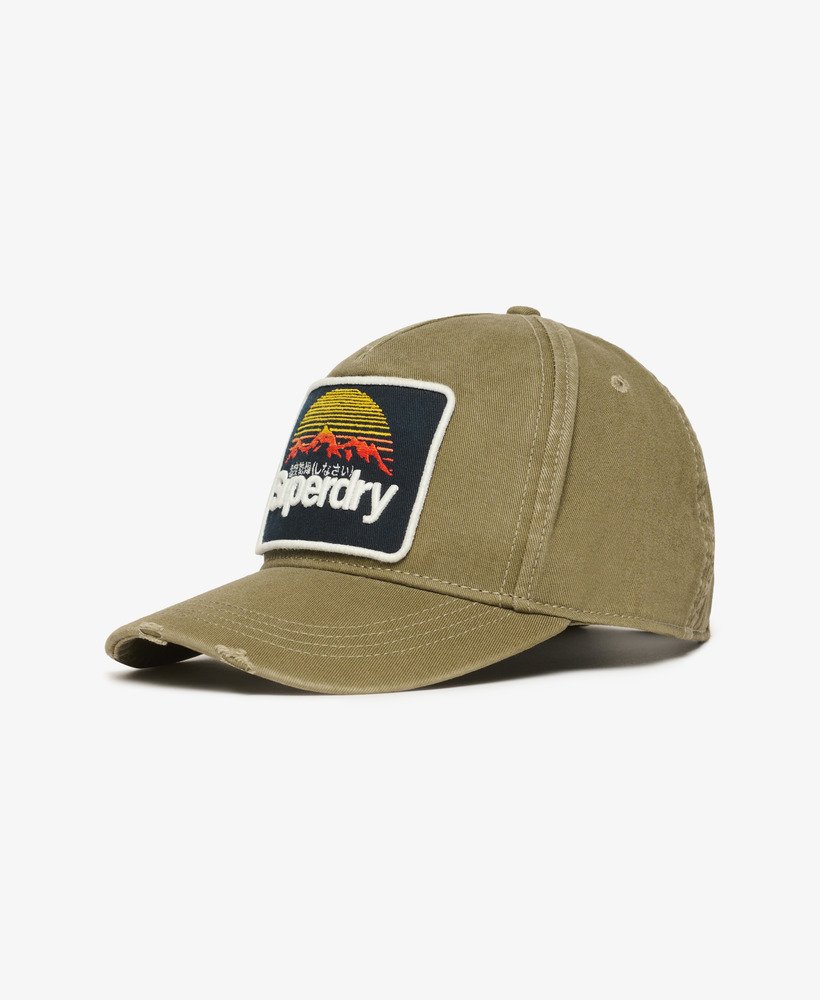 czapka typu trucker z grafiką w kolorze khaki