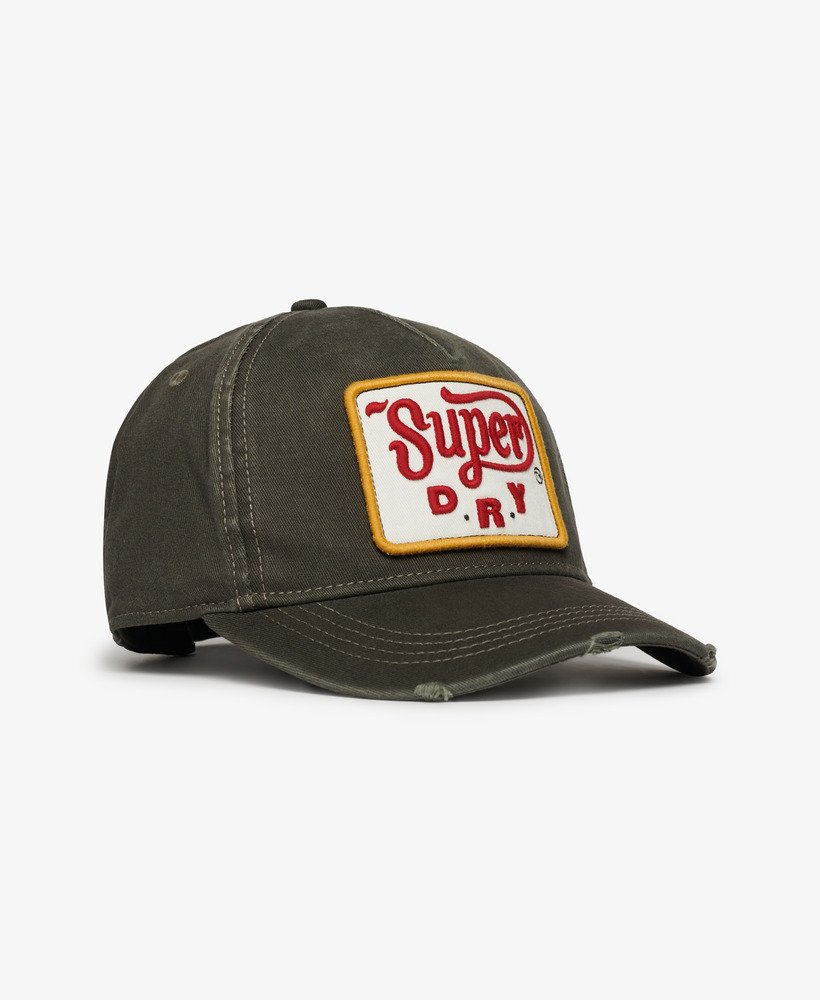 czapka typu trucker z grafiką w kolorze vintage black