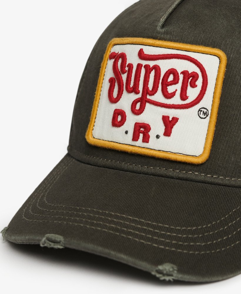 czapka typu trucker z grafiką w kolorze vintage black