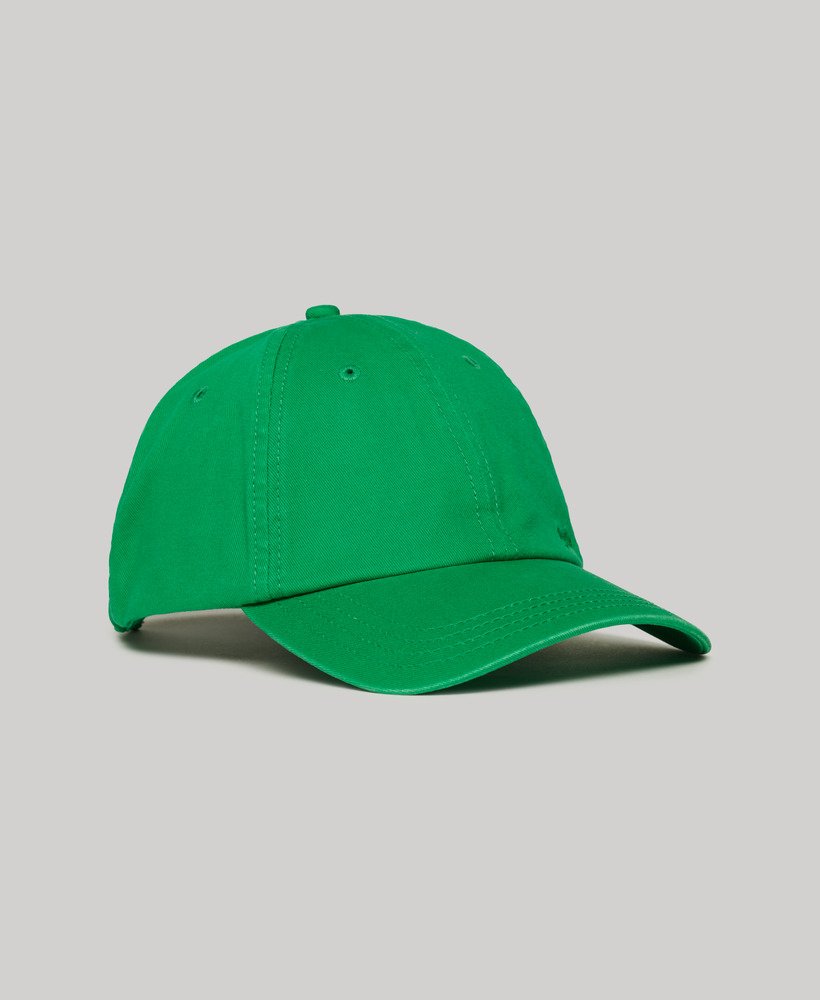 czapka vintage z haftem w kolorze drop kick green