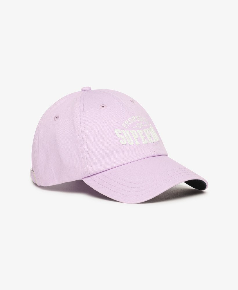 czapka z daszkiem z grafiką w kolorze parma violet purple