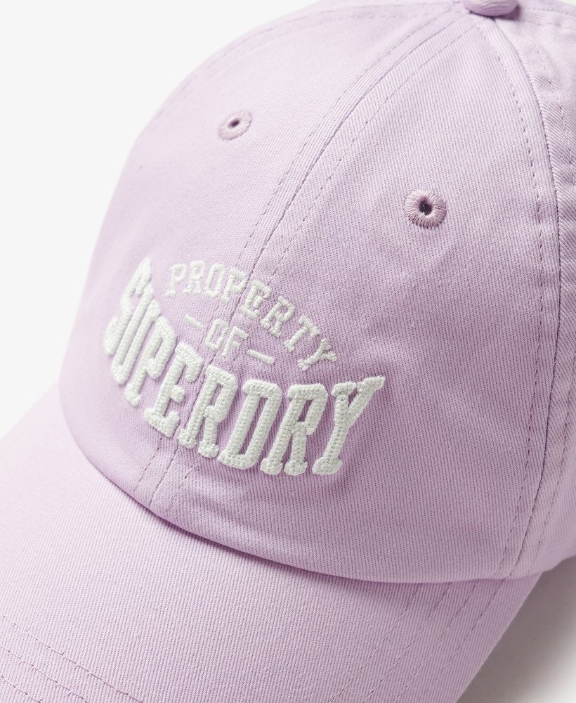 czapka z daszkiem z grafiką w kolorze parma violet purple