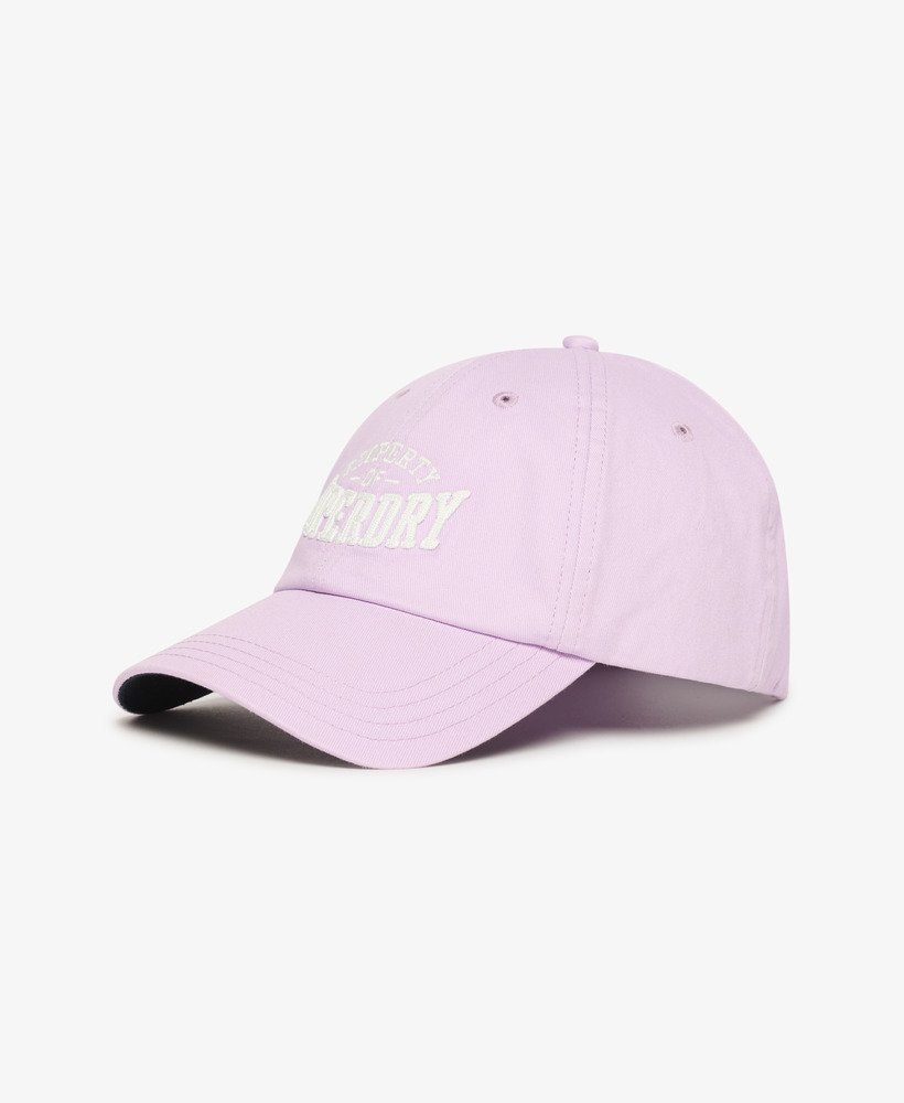 czapka z daszkiem z grafiką w kolorze parma violet purple