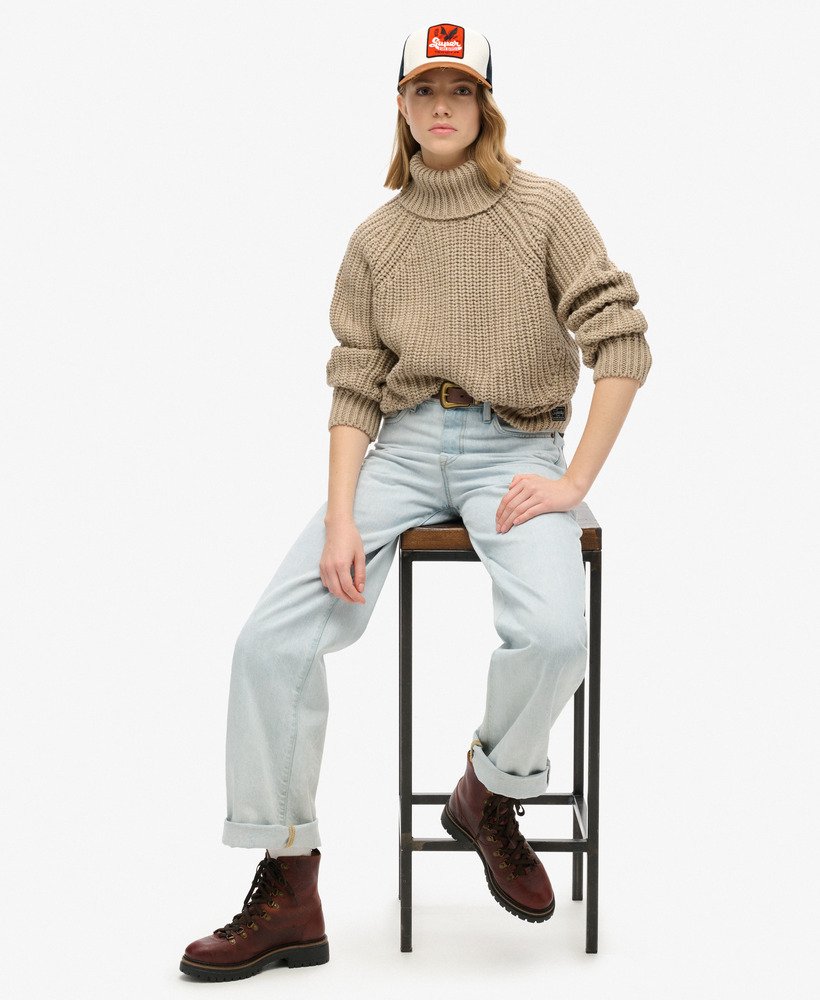czapka typu trucker z siateczki w kolorze denim co tobacco brown