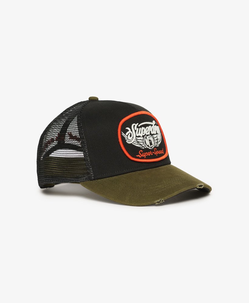 czapka typu trucker z siateczki w kolorze zieleni wojskowej nowa