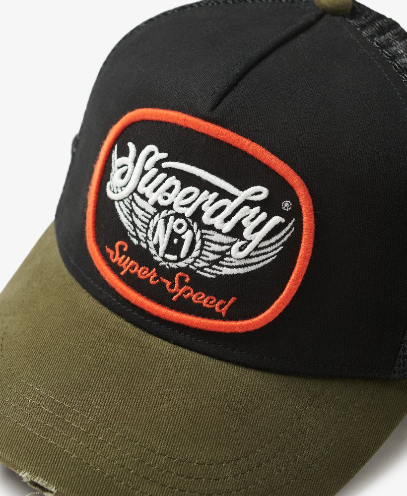 czapka typu trucker z siateczki w kolorze zieleni wojskowej nowa