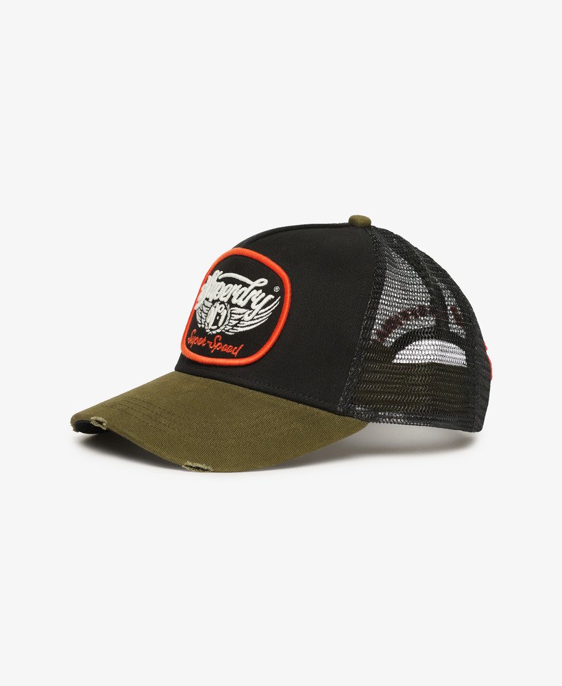 czapka typu trucker z siateczki w kolorze zieleni wojskowej nowa