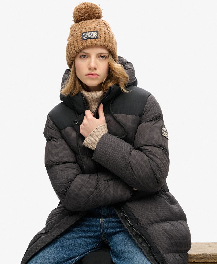 gruba czapka beanie z kablem w kolorze island toffee twist
