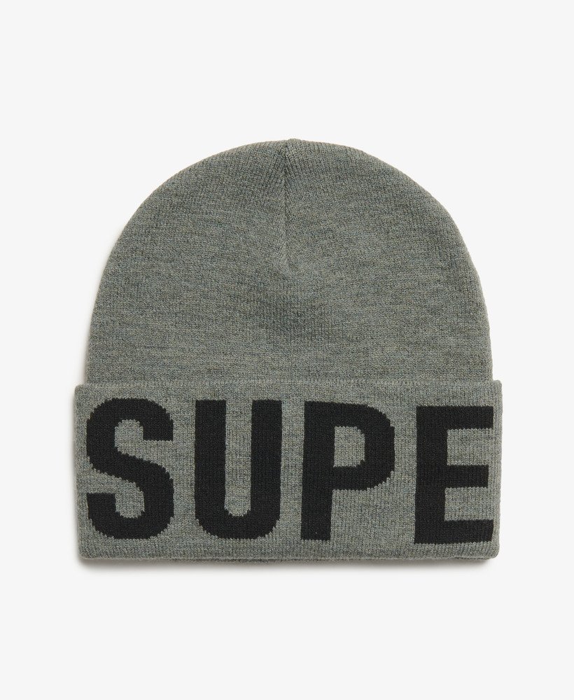 markowa dzianinowa czapka beanie w kolorze rock grey marl