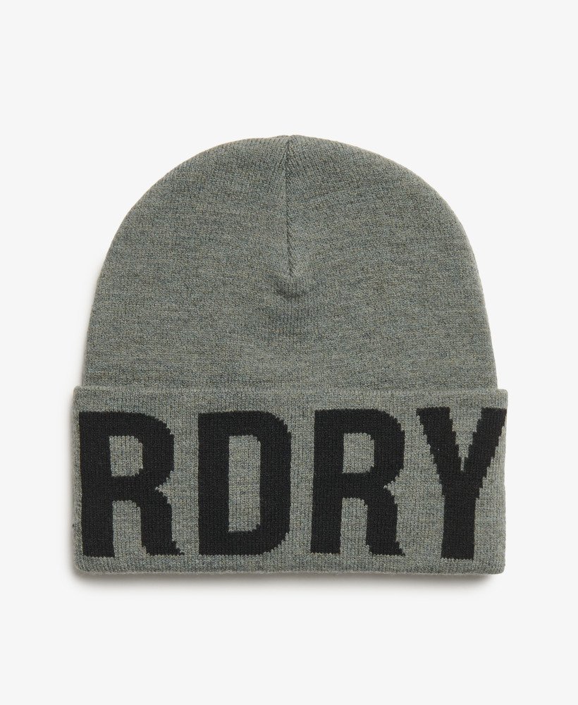 markowa dzianinowa czapka beanie w kolorze rock grey marl