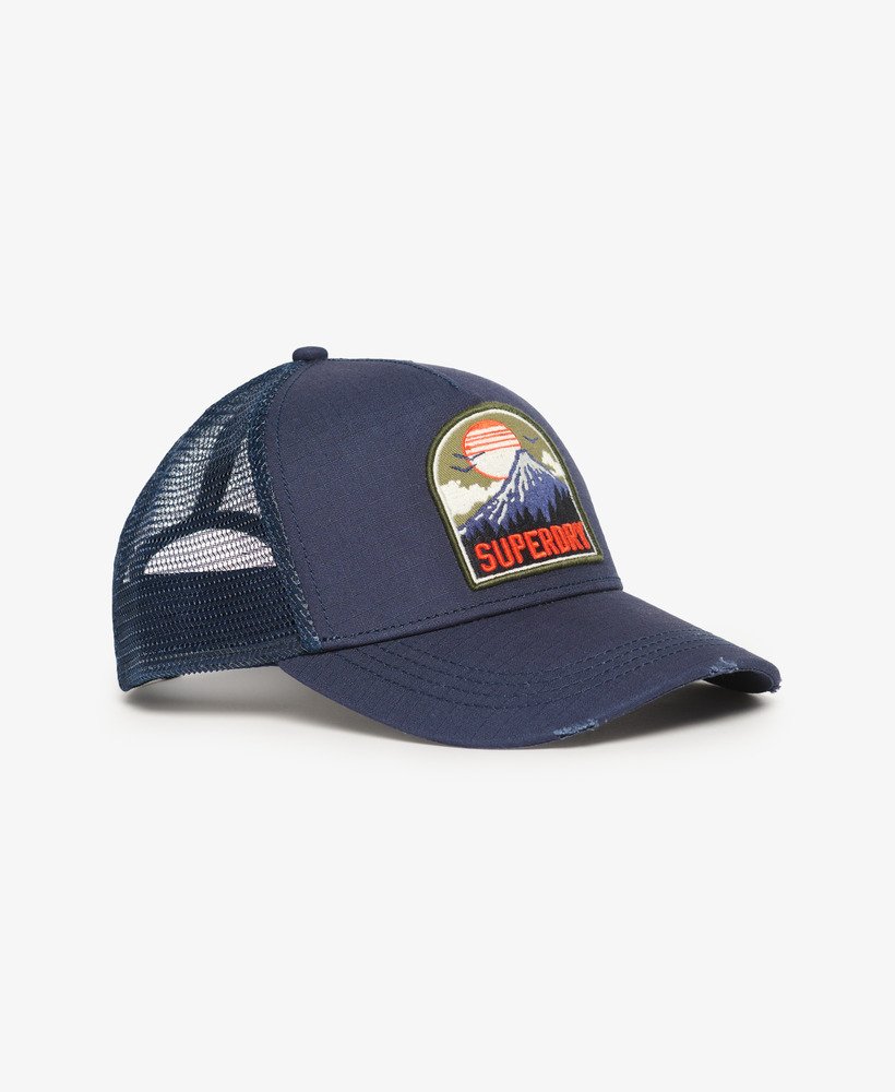 czapka typu trucker z daszkiem w kolorze lauren navy