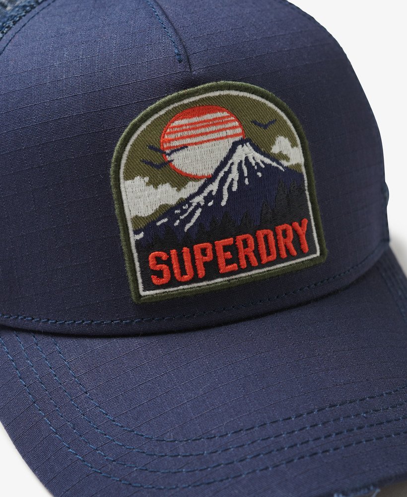 czapka typu trucker z daszkiem w kolorze lauren navy