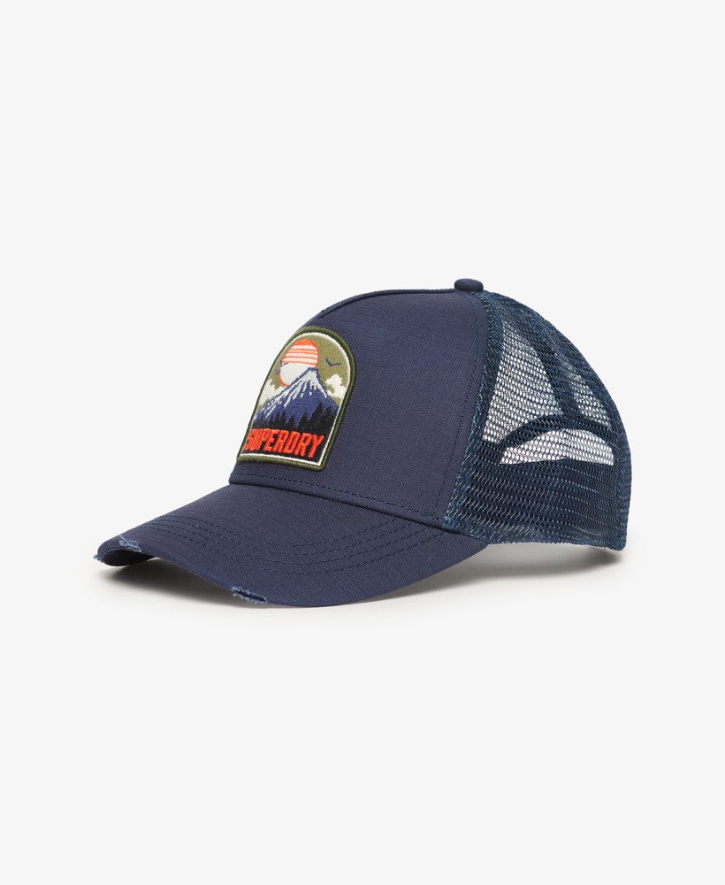 czapka typu trucker z daszkiem w kolorze lauren navy
