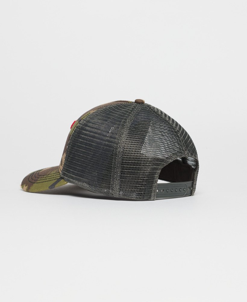 czapka typu trucker z daszkiem dirt road w kolorze para camo