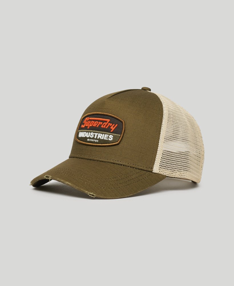 czapka typu trucker z daszkiem dirt road w kolorze ciemnego khaki