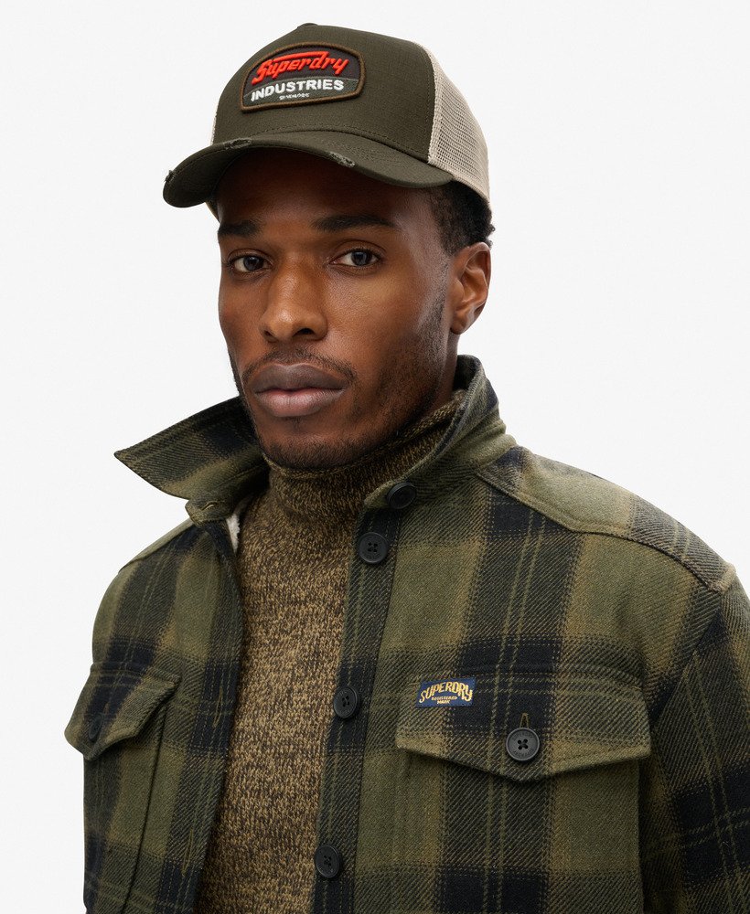 czapka typu trucker z daszkiem dirt road w kolorze ciemnego khaki