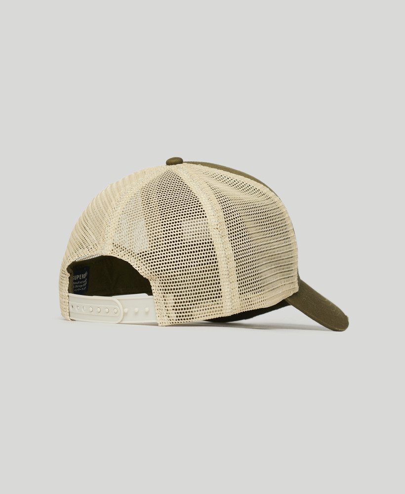 czapka typu trucker z daszkiem dirt road w kolorze ciemnego khaki