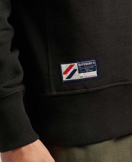 bluza polarowa city college half zip w kolorze czarnym