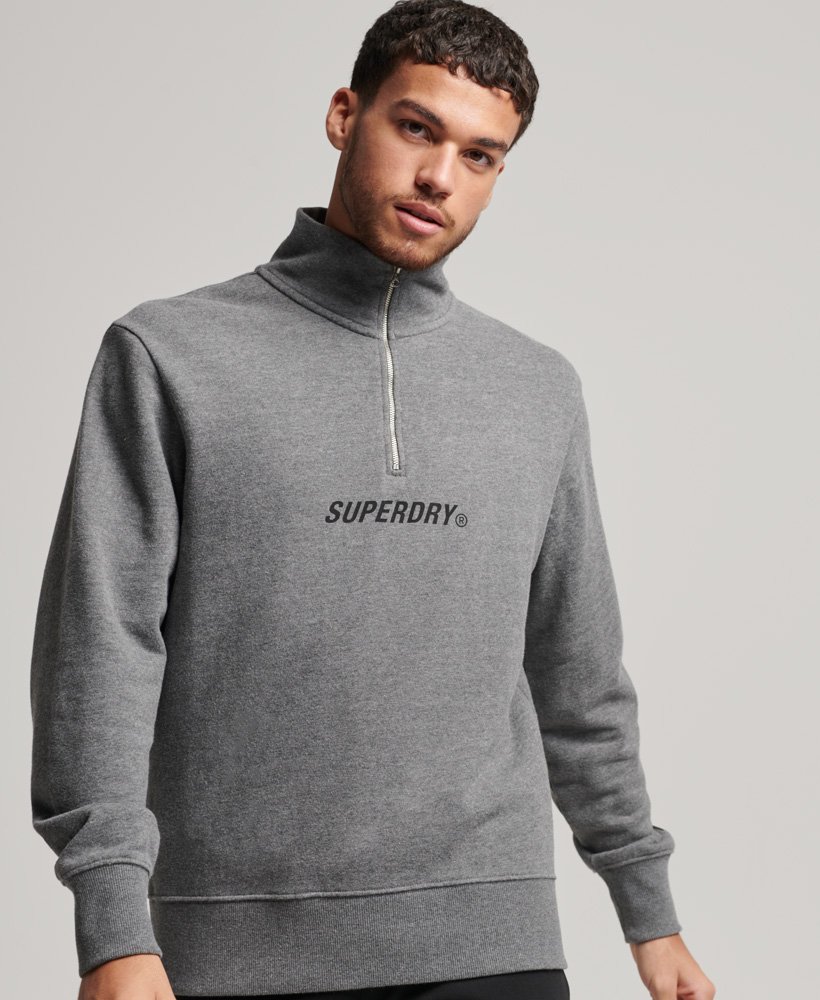 bluza code core sport z zamkiem błyskawicznym w kolorze ciemnego antracytu