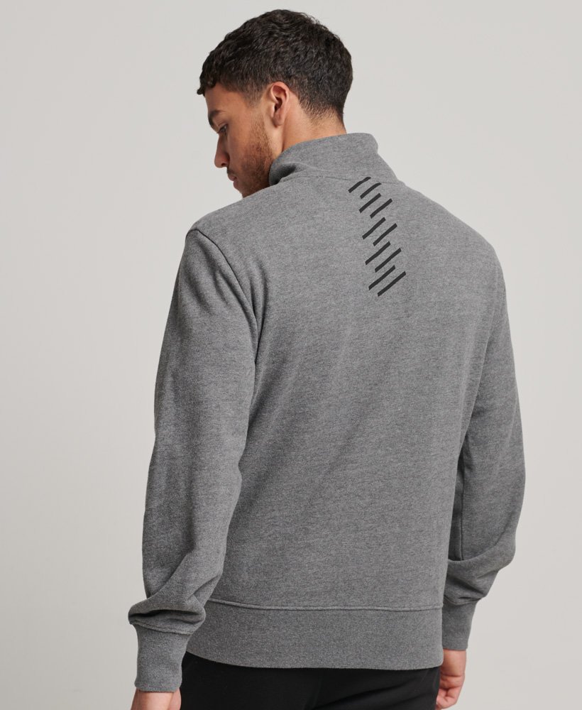 bluza code core sport z zamkiem błyskawicznym w kolorze ciemnego antracytu