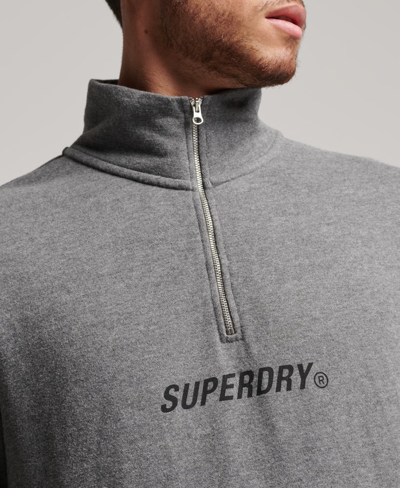 bluza code core sport z zamkiem błyskawicznym w kolorze ciemnego antracytu