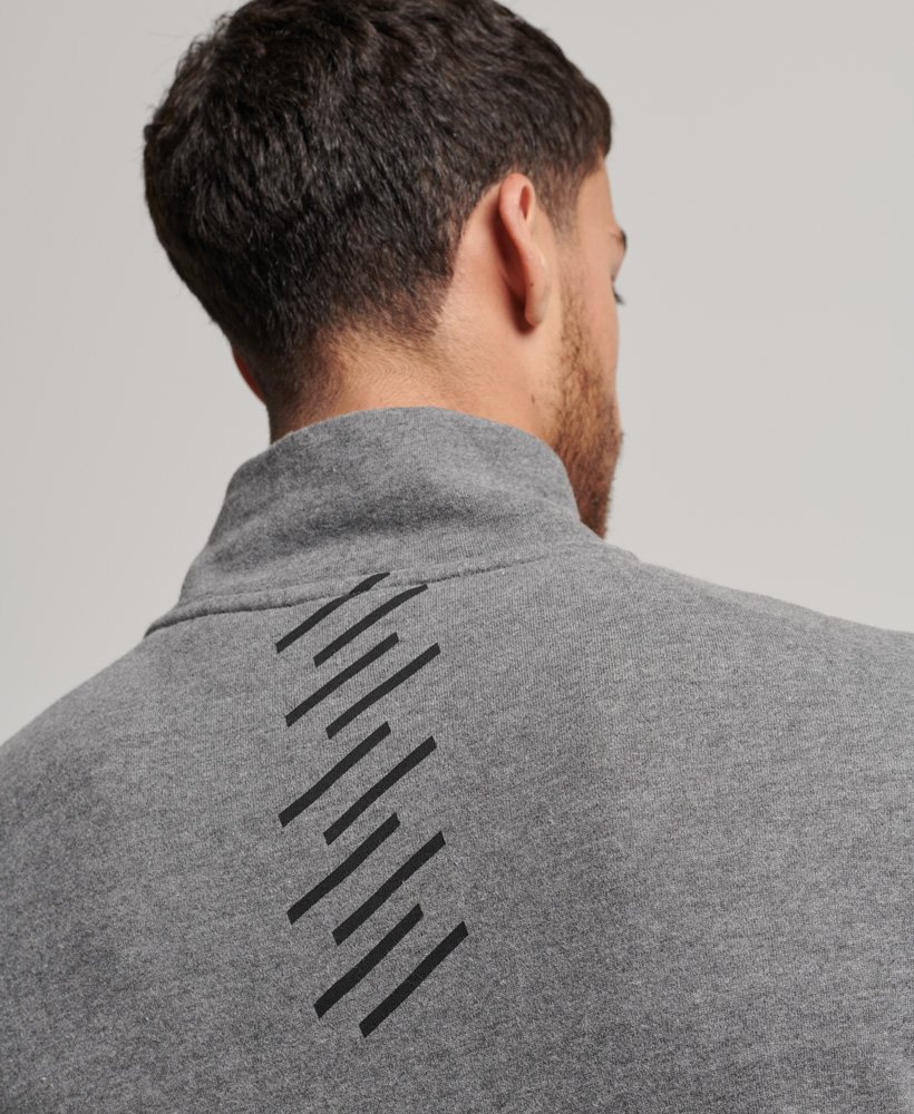 bluza code core sport z zamkiem błyskawicznym w kolorze ciemnego antracytu