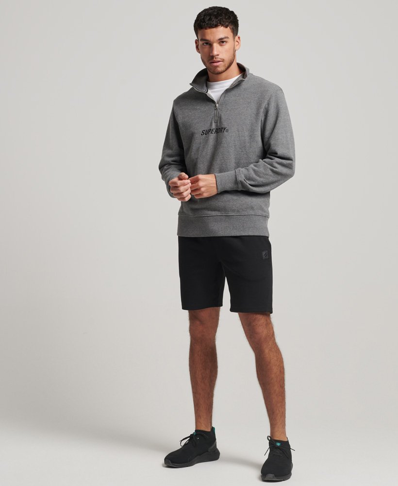bluza code core sport z zamkiem błyskawicznym w kolorze ciemnego antracytu