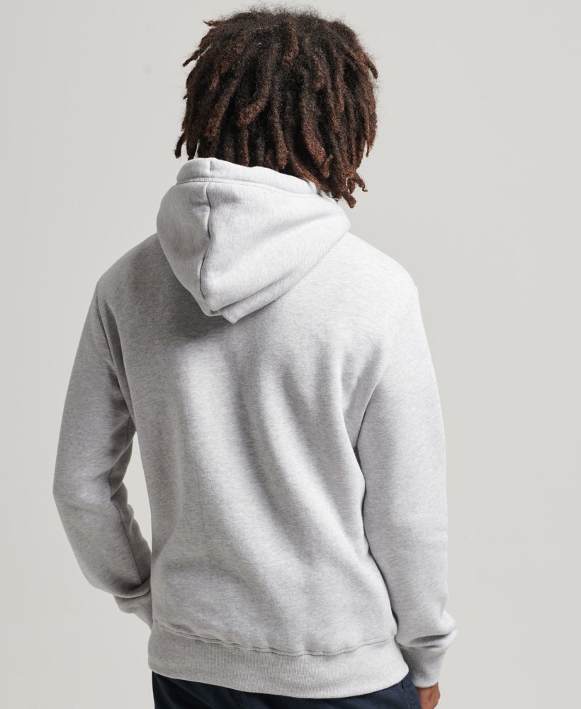 bluza z kapturem essential z bawełny organicznej w kolorze glacier grey marl