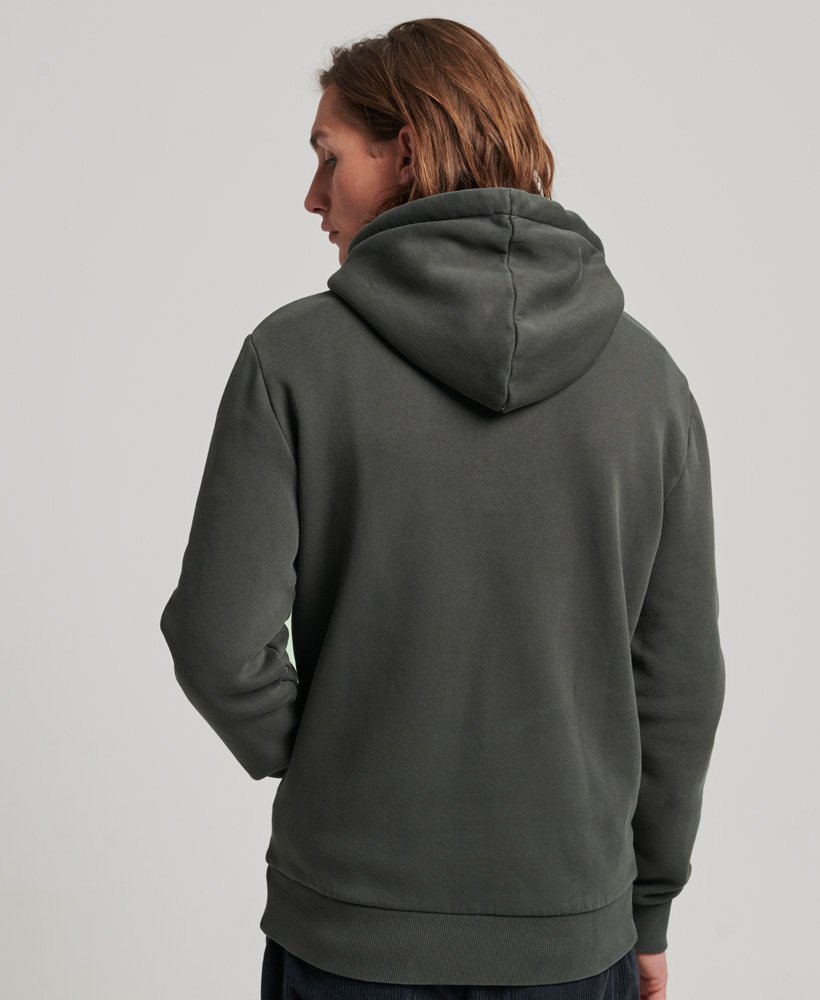 bluza z kapturem vintage logo neon w kolorze carbon grey