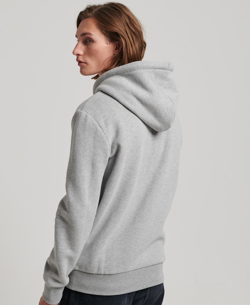 bluza z kapturem i neonowym logo w kolorze szary melanż