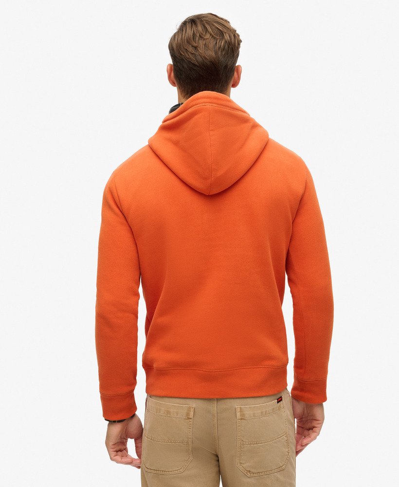 bluza z kapturem essential logo w kolorze denim co rust orange