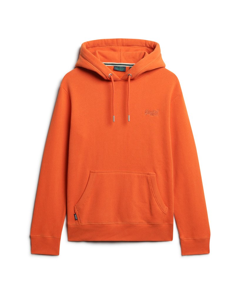 bluza z kapturem essential logo w kolorze denim co rust orange