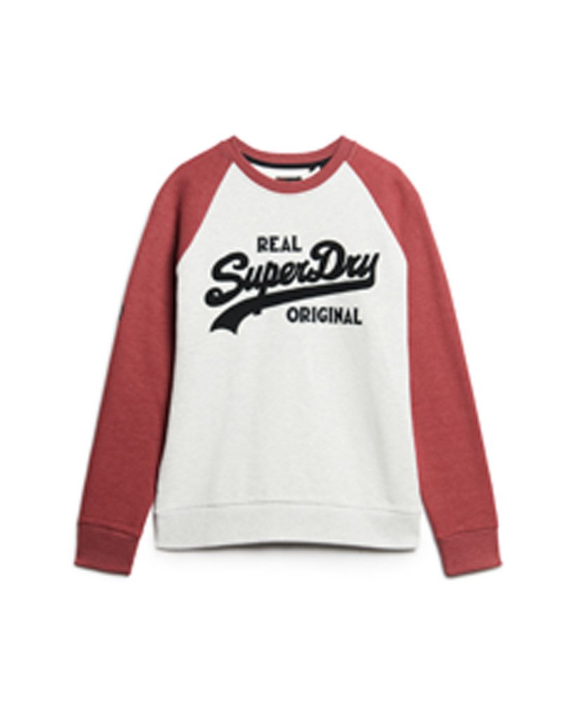 bluza z okrągłym dekoltem athletic vintage z logo w kolorze glacier grey marlrhubarb marl