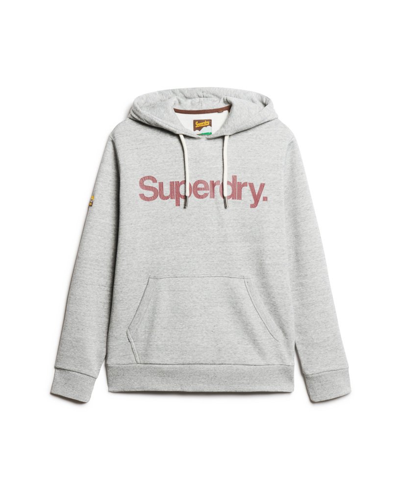 klasyczna bluza z kapturem core logo w kolorze athletic grey marl