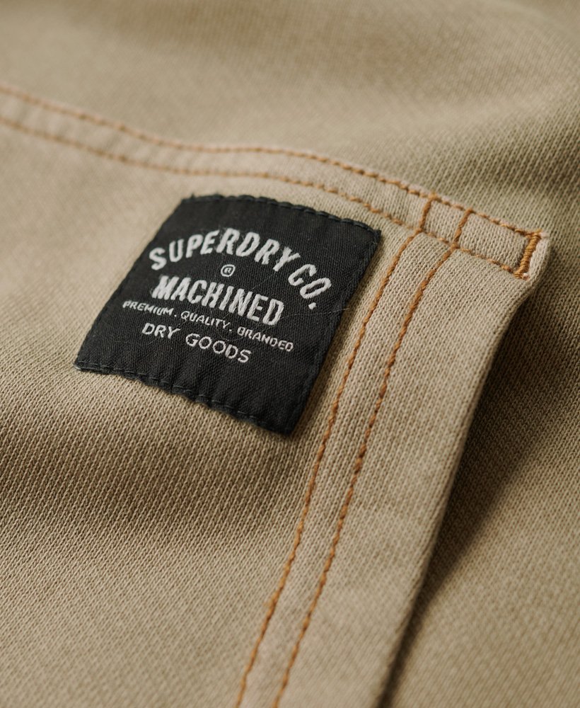 bluza z kapturem i kontrastowymi przeszyciami w kolorze khaki vintage