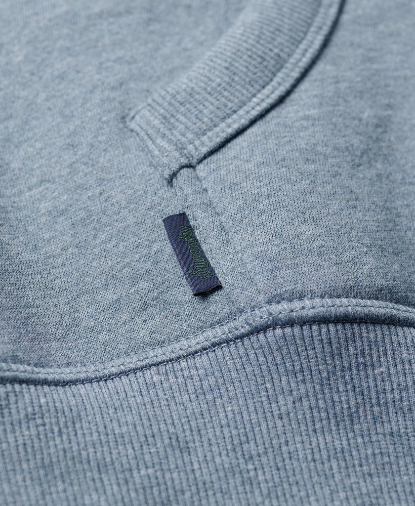 bluza z kapturem essential logo w kolorze bluestone blue marl