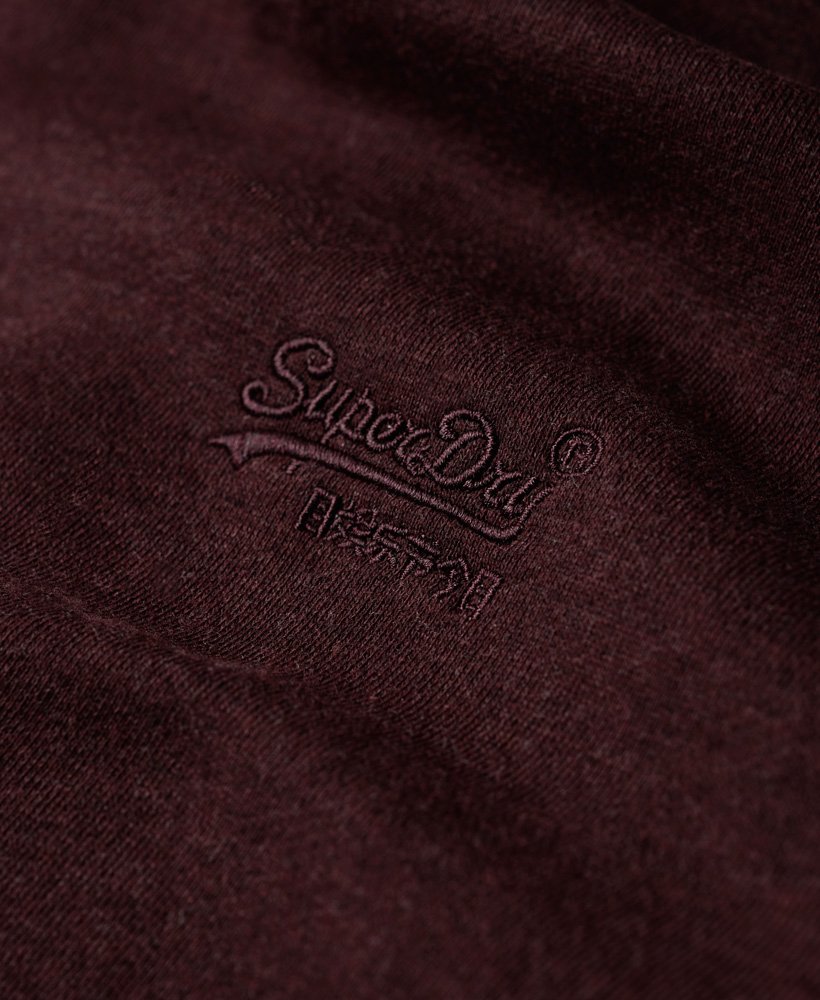 bluza z kapturem essential logo w kolorze bordowym i melanżowym