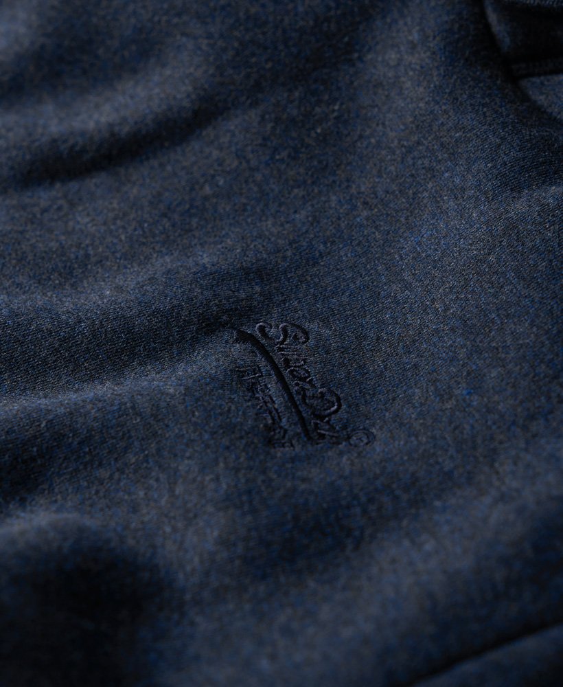 bluza z kapturem essential logo w kolorze vintage granatowym i melanżowym