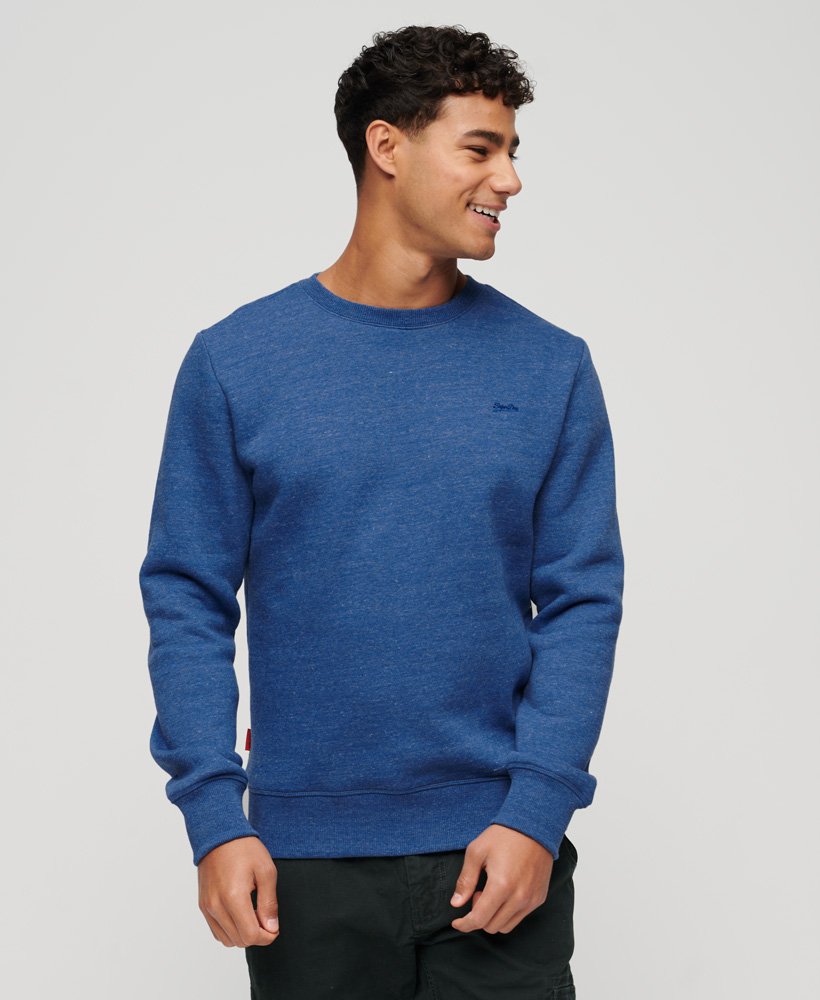 bluza essential logo crew w kolorze midwest blue marl