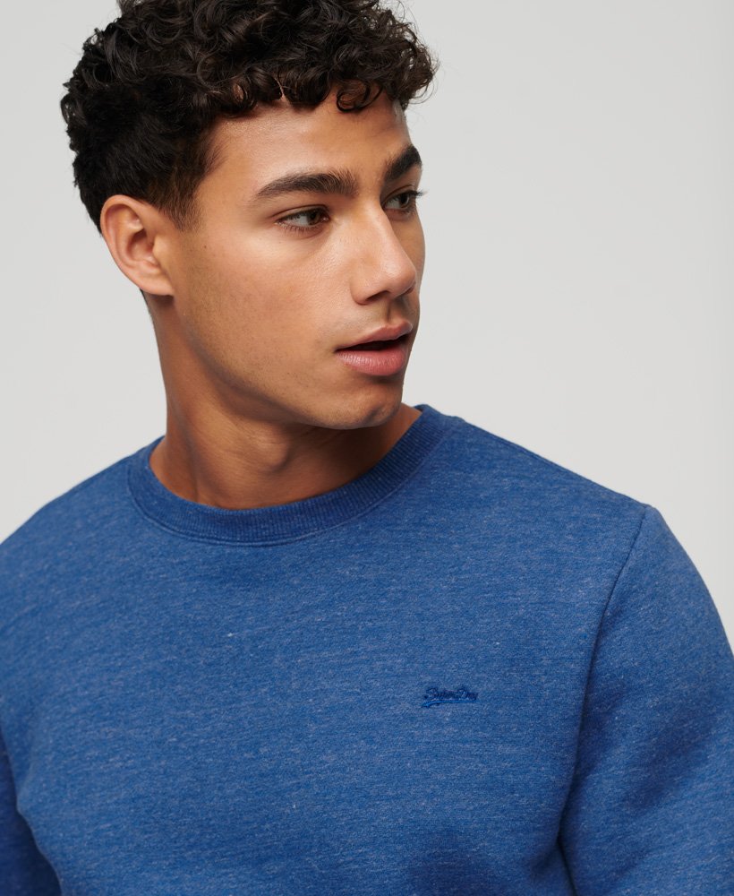bluza essential logo crew w kolorze midwest blue marl