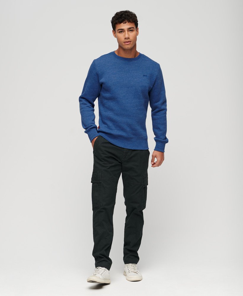 bluza essential logo crew w kolorze midwest blue marl