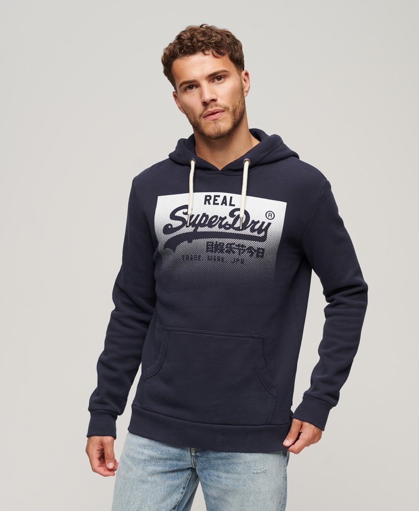 bluza z kapturem vintage box gradient w kolorze atlantic navy
