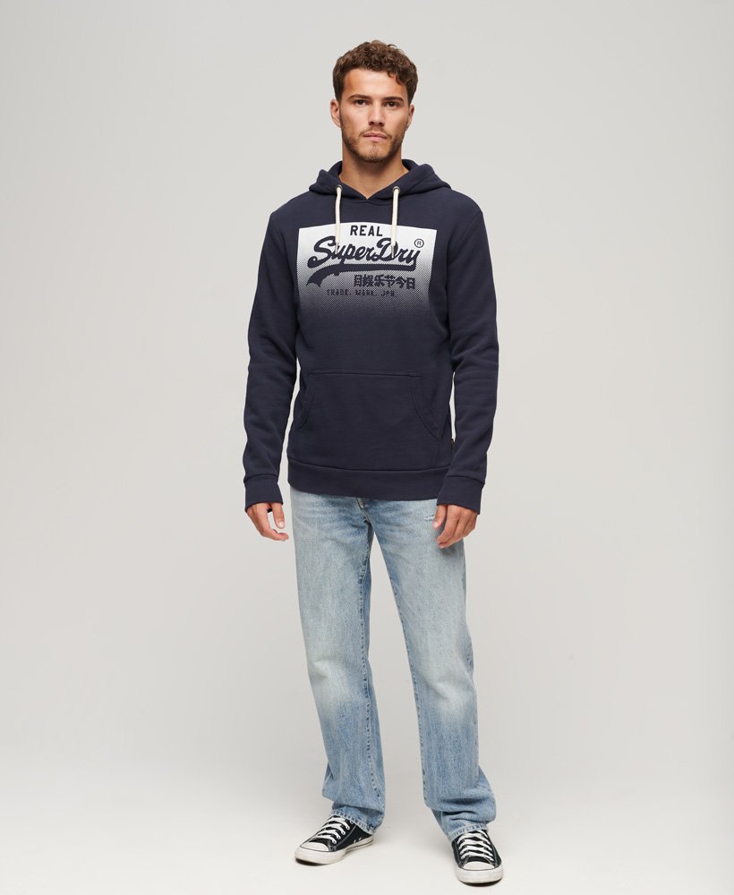 bluza z kapturem vintage box gradient w kolorze atlantic navy