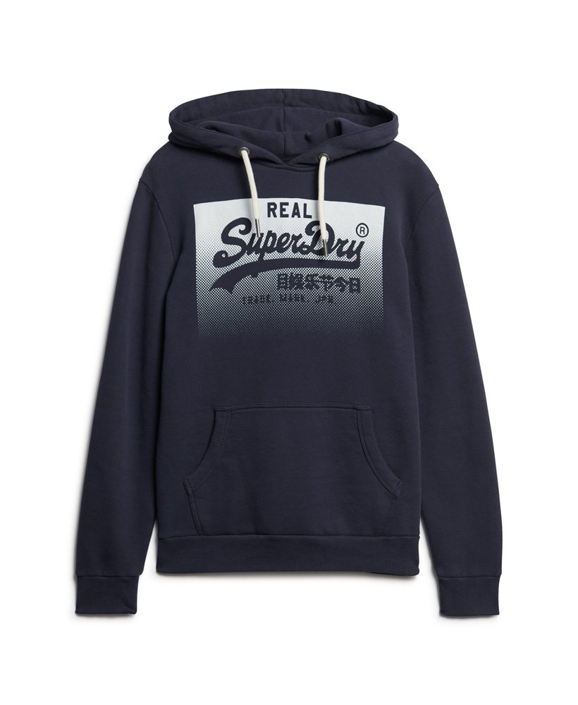 bluza z kapturem vintage box gradient w kolorze atlantic navy
