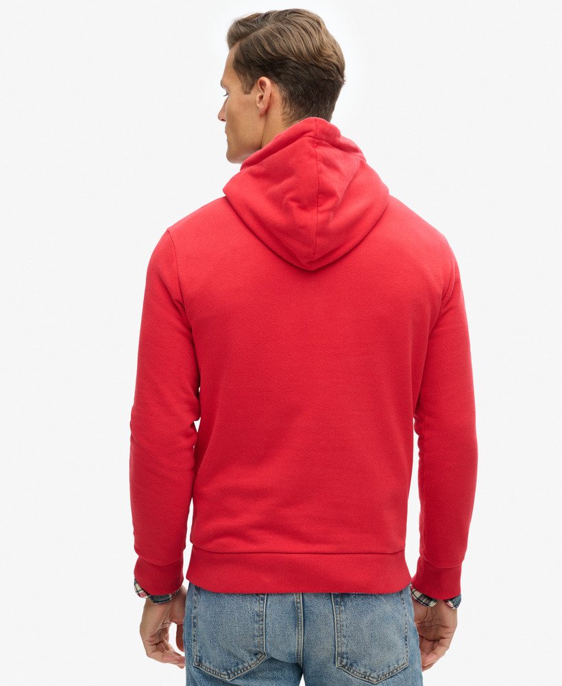 bluza z kapturem track field athletic graphic w kolorze ferra red marl