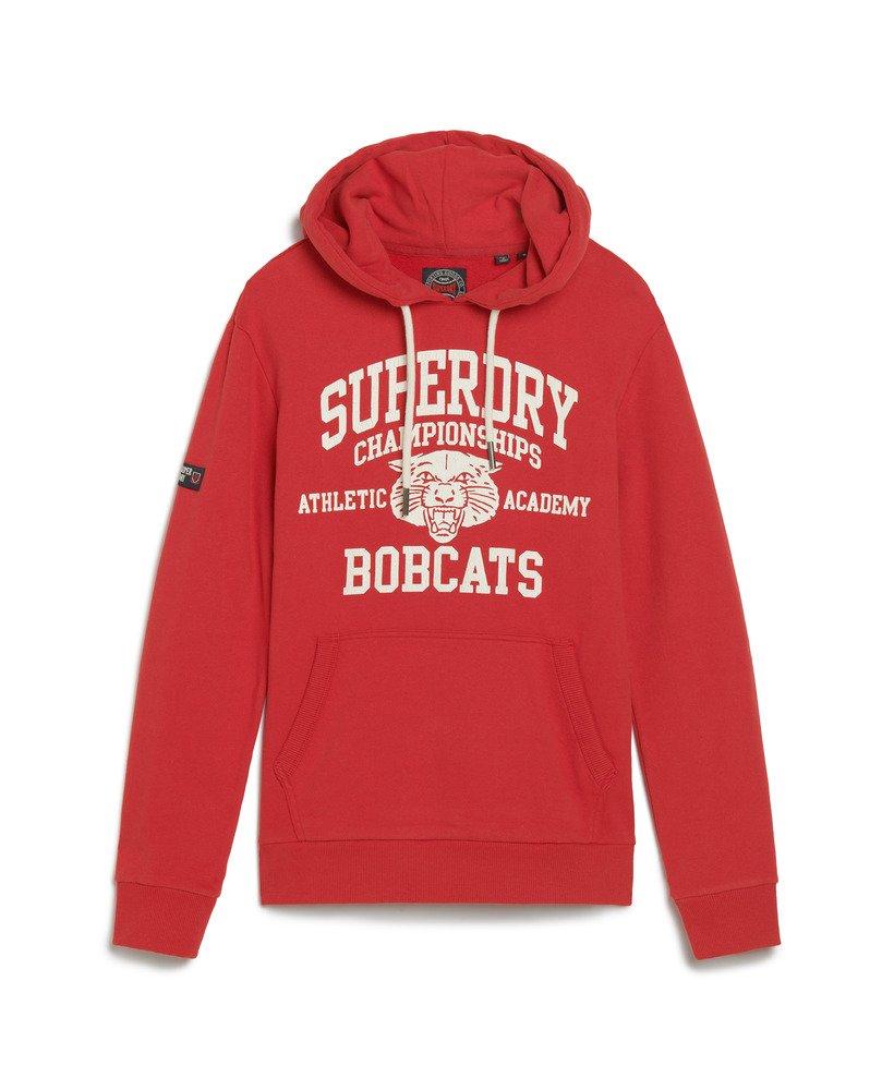 bluza z kapturem track field athletic graphic w kolorze ferra red marl