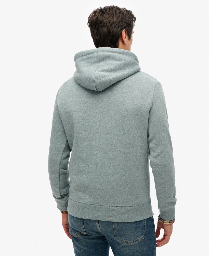 klasyczna bluza z kapturem core logo w kolorze coastal blue grit