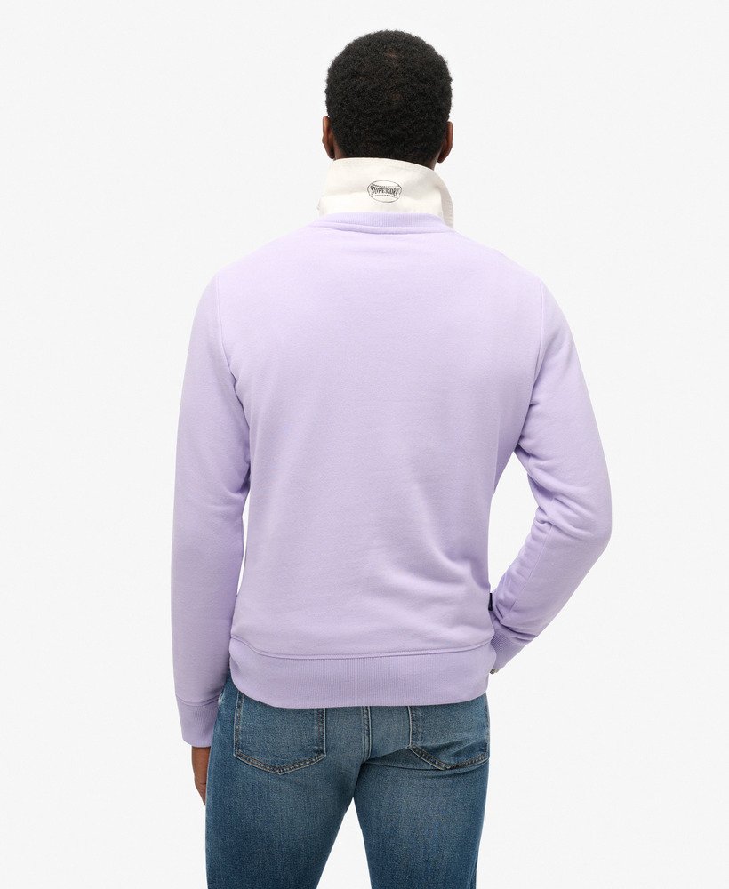 bluza essential logo crew w kolorze jasnofioletowym