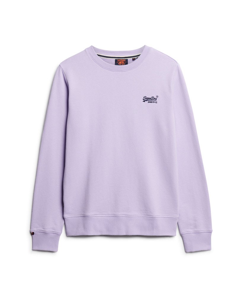 bluza essential logo crew w kolorze jasnofioletowym